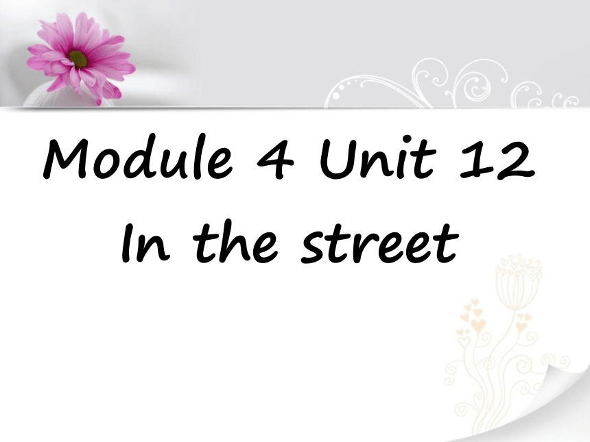 Unit 12  In  the  street 课件