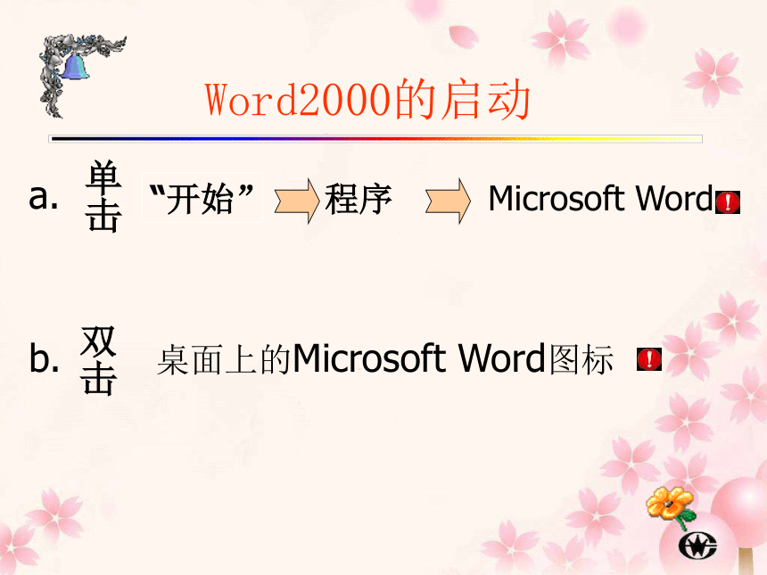 Word2000初识课件（18张幻灯片）