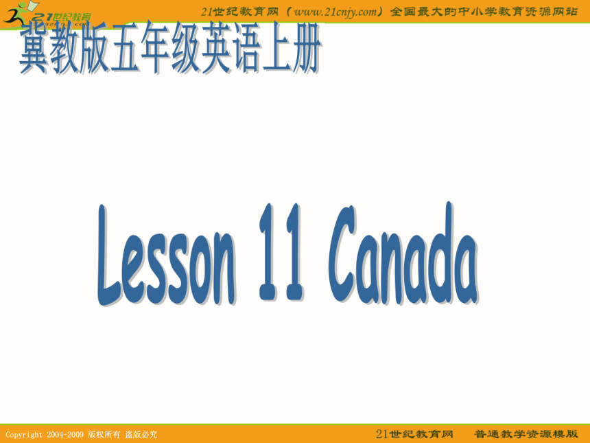五年级英语上册课件 unit 2 lesson 11(3)（冀教版）