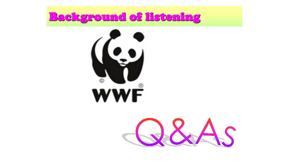 Module 3 Unit 5 save the pandas ---listening and speaking 教学课件+视频（共17张PPT）