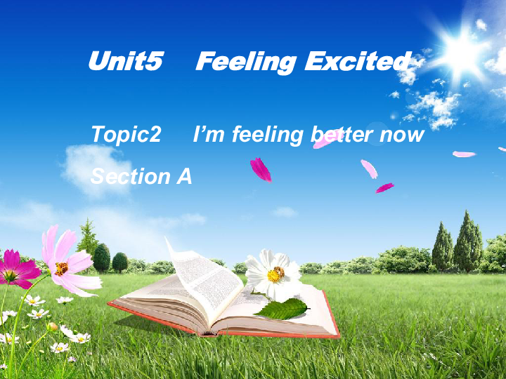 仁爱英语八下Unit 5 Topic2   I’m feeling better now Section A课件15张