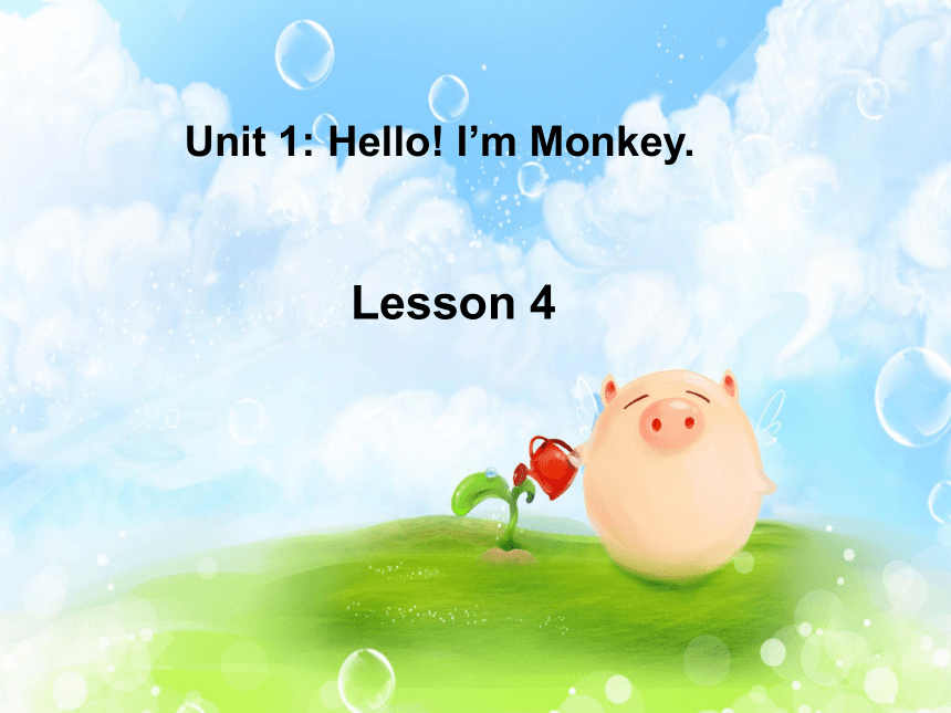 Unit 1 Hello! I’m Monkey Lesson 4 课件