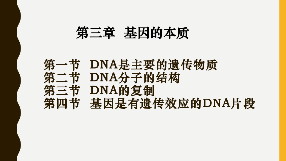 人教版高中生物必修二 3.4 基因是有遗传效应的DNA片段（21张）