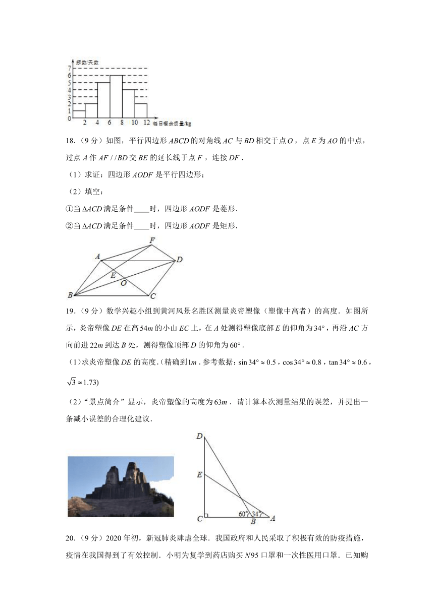 2020-2021学年河南省郑州市九年级（上）第二次月考数学试卷（word解析版）