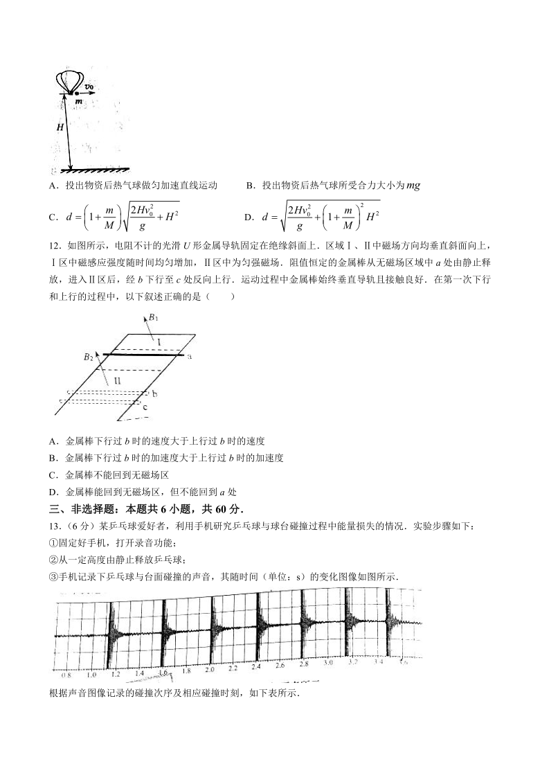 2021年新高考山东物理高考真题（word版，含答案）