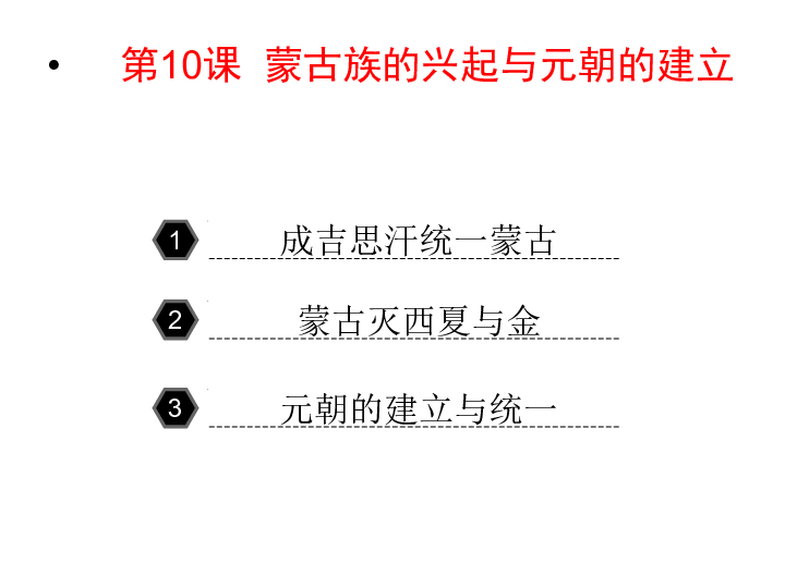 人教部编版历史七下2.10《蒙古族的兴起与元朝的建立》教学实用课件共31张PPT