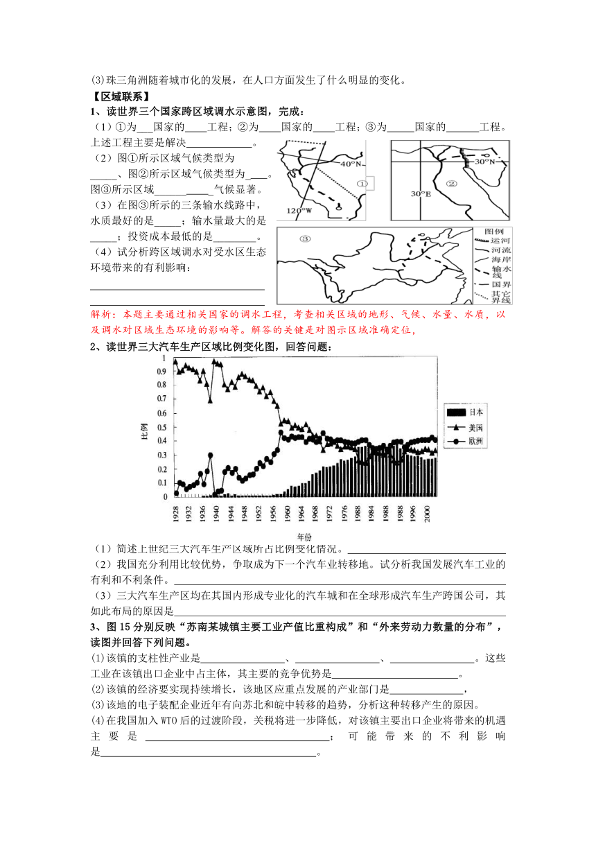 区域地理专项训练