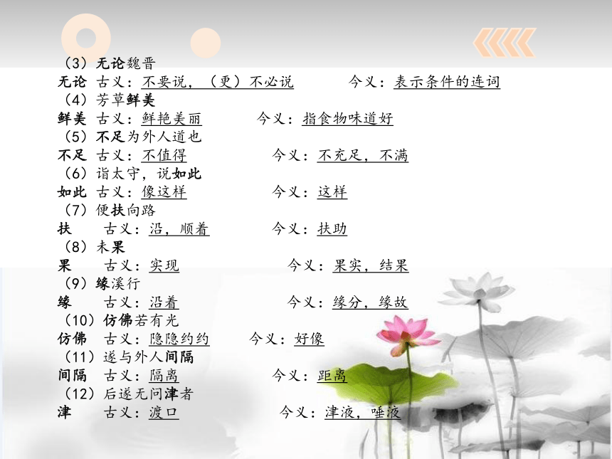 2018年中考（广西）语文名师课件：古诗文桃花源记(共23张PPT)