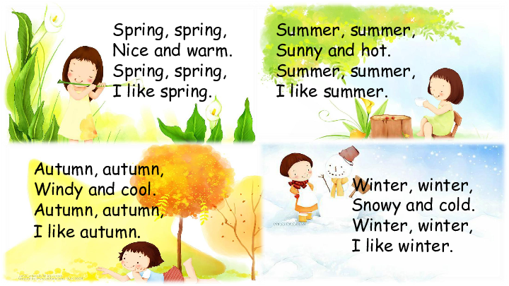 Module 3 Unit 1 The four seasons(Let’s have fun in four seasons!) 课件（29张PPT，无音频）