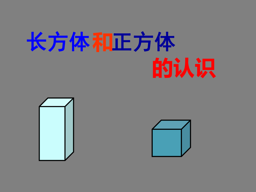 五年级数学下册课件 长方体、正方体的认识(1)（西师大版）