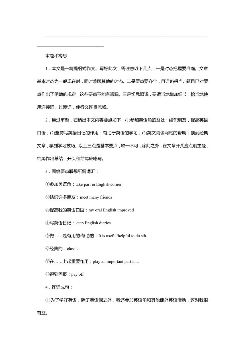 2018届北京四中高考英语二轮复习精品资源：专题15书面表达（教师版）