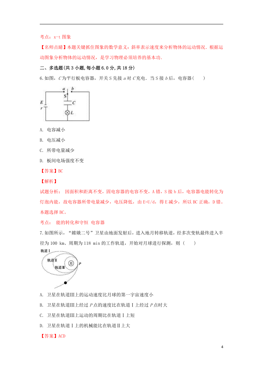 云南省玉溪市新平一中2019届高三物理第一次月考试题（word版含解斩）