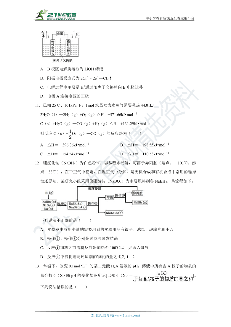 2021年重庆市高考化学全真模拟卷（含解析）