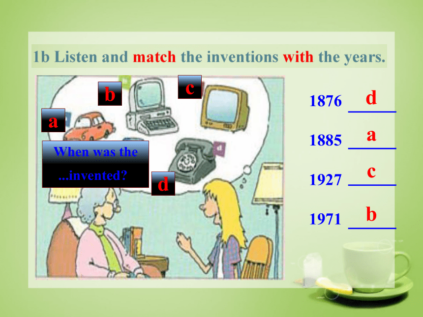 Unit 6 When was it invented? SectionA 1a-1c 课件(共29张PPT)