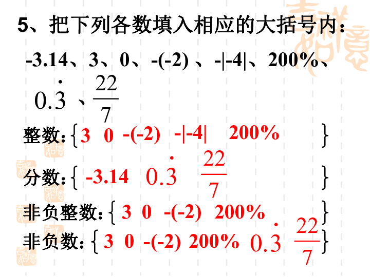 青岛版七年级上册数学第2章有理数复习课件(共18张PPT)