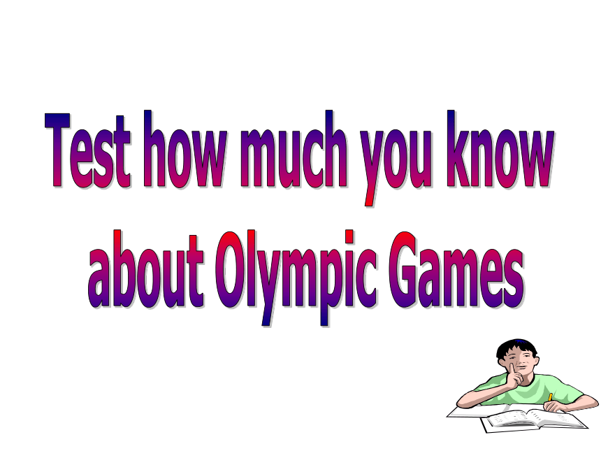 Unit 2 The Olympic Games using language 课件（40张）
