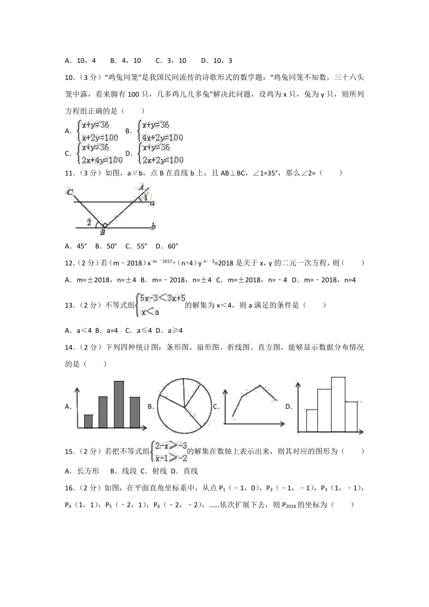 河北省高阳县2017-2018学年七年级下学期期末数学试题（含答案）