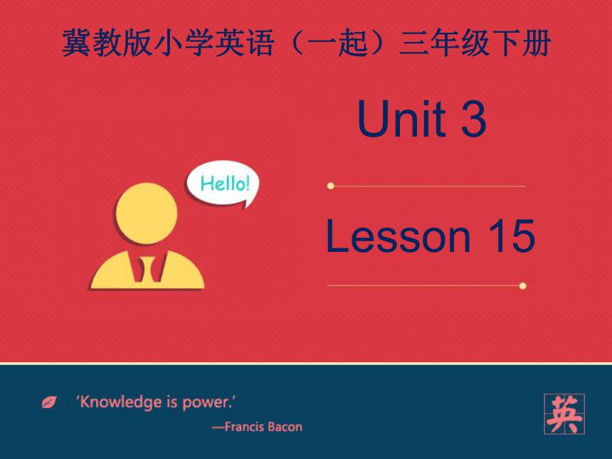 Lesson 15 In the afternoon 课件