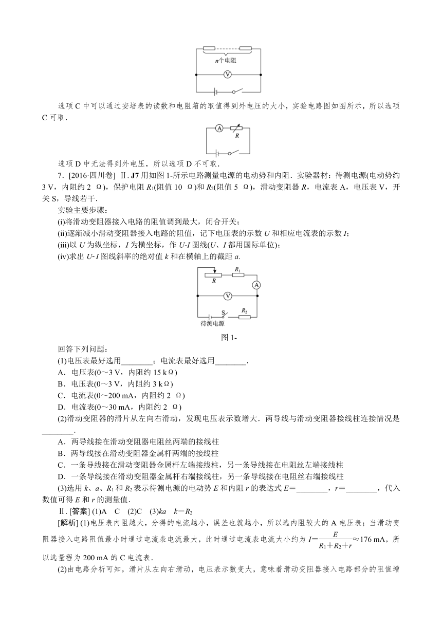 2016年高考物理真题专题汇编 专题J：电路（含解析）