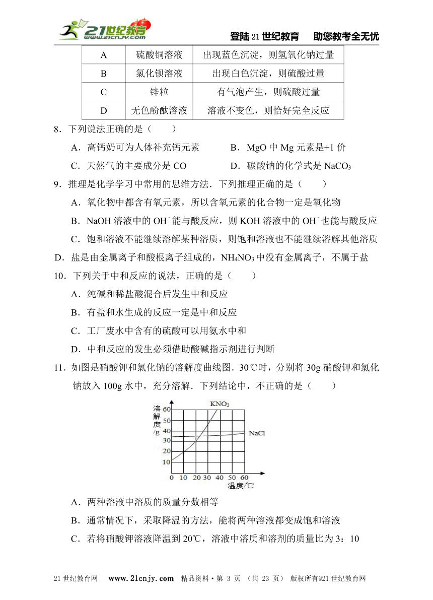最新人教版 2014年广州市中考化学模拟试题8（含详细解答）