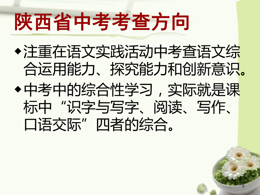 综合性学习与写作中考报告课件