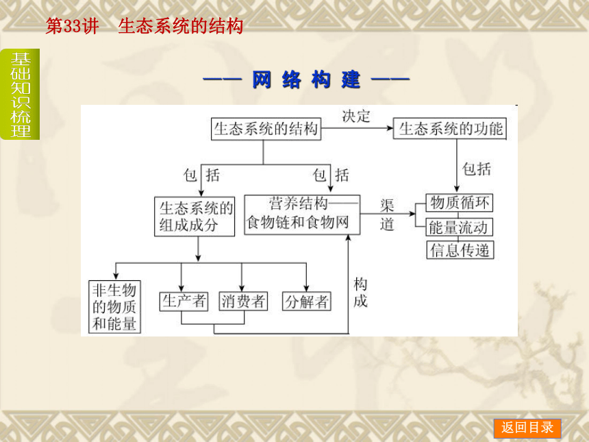 【新课标人教通用，一轮基础查漏补缺】第33讲　生态系统的结构 （46ppt）