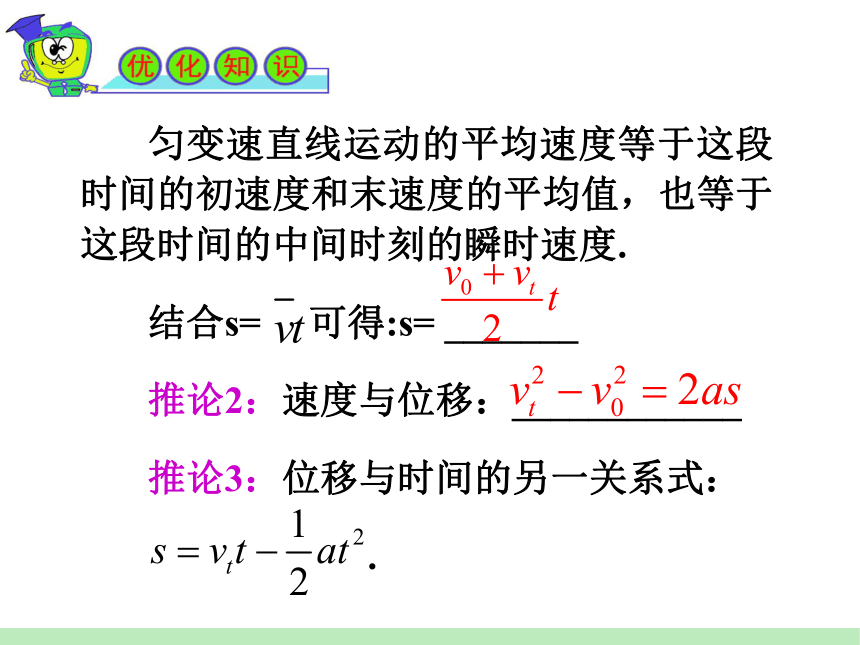 2012届广东粤教版学海导航新课标高中总复习（第1轮）物理：第1章_第2讲匀变速直线运动规律的应用