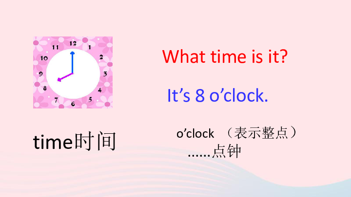 Unit 2 What time is it ?Part A Let's learn Let's do课件(25张PPT）