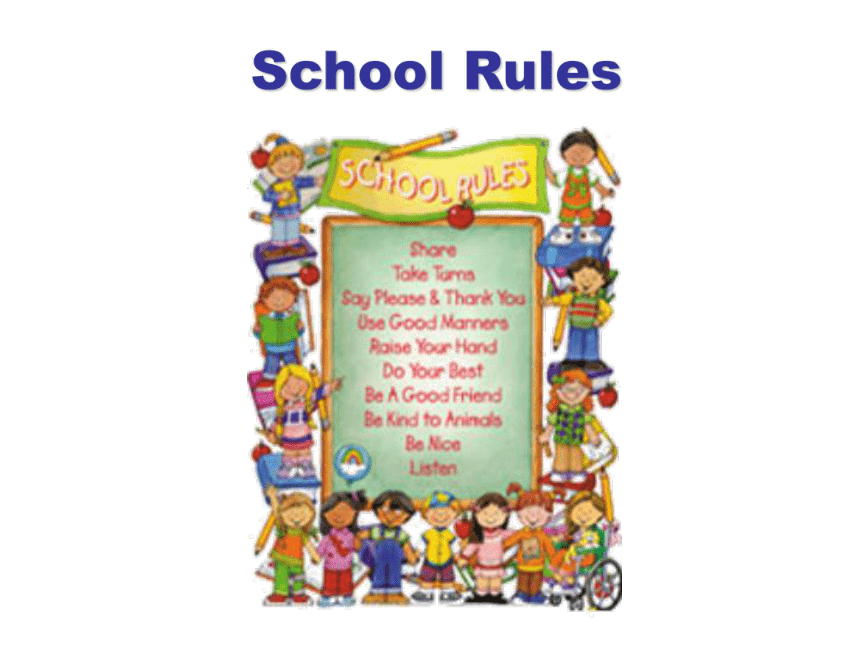 Unit 2 School Life Lesson 2 School Rules 课件（22张）