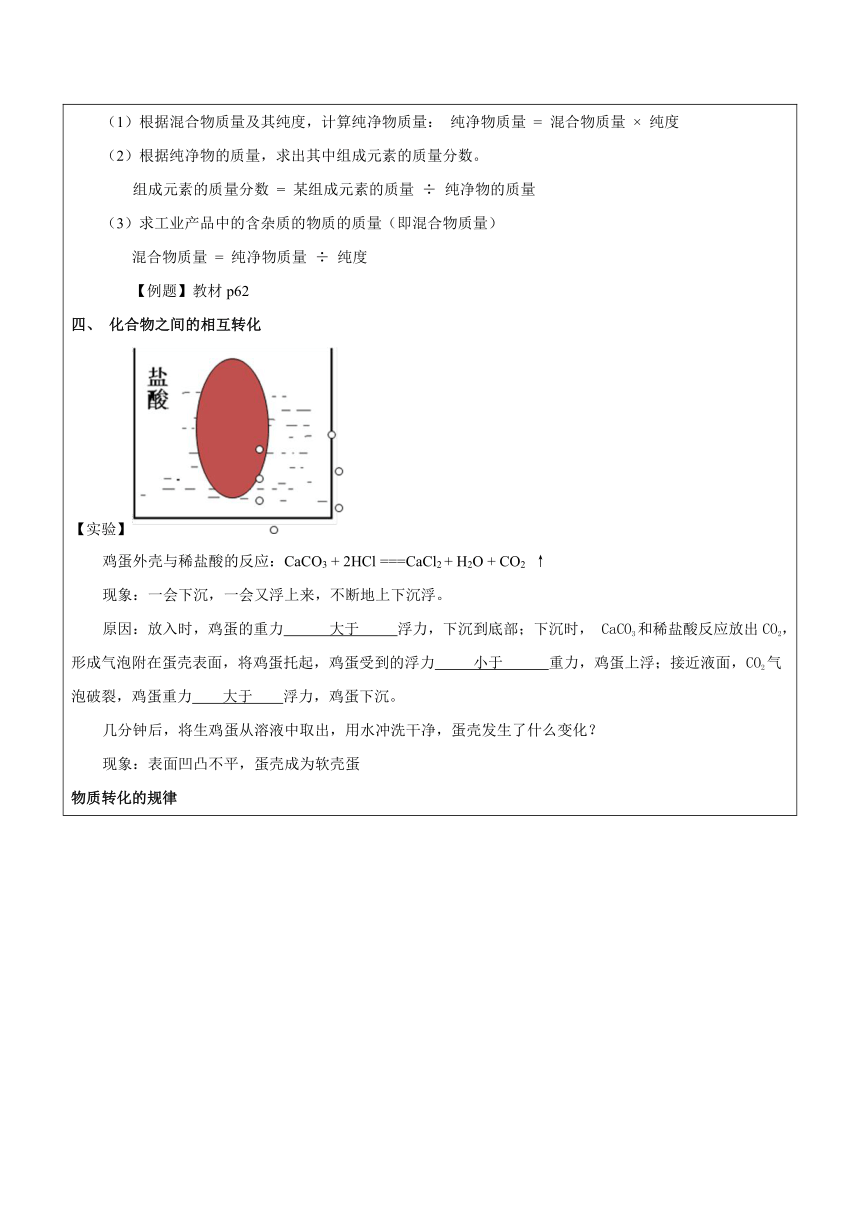 浙教版九年级科学暑期辅导教案第12讲-物质的分类与转化（二）