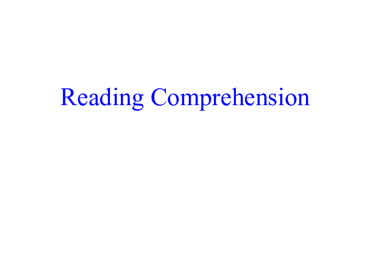 高考英语二轮复习课件：i阅读理解（共23张PPT）