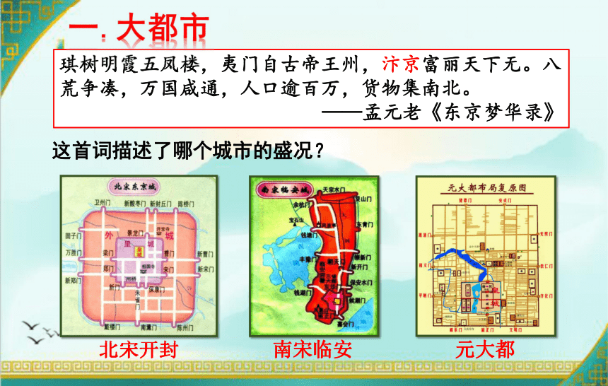 第12课 宋元时期的都市和文化（28张PPT）