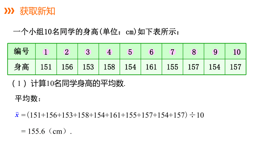 湘教版七年级数学下册课件：6.1.1 平均数（共19张ppt）
