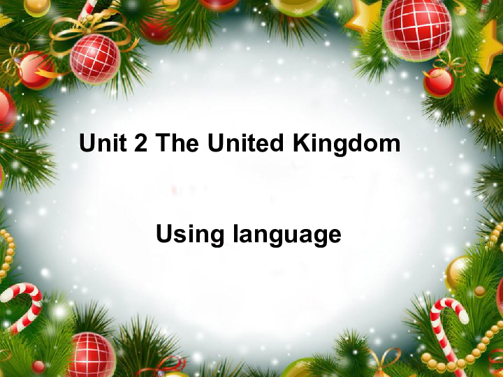 人教新课标高中英语必修五 Unit 2 The United Kingdom Using language 课件（共24张PPT）