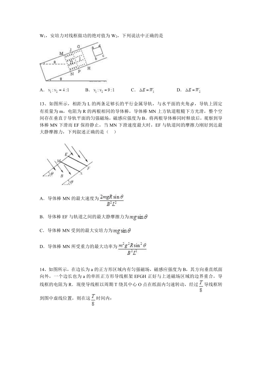 高考物理知识点专项之04电磁感应--法拉第电磁感应定律