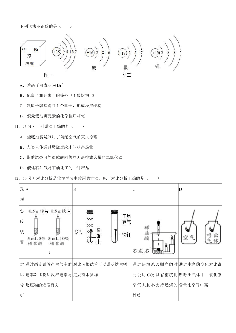 2021年广东省广州市花都区联考中考化学模拟试卷（3月份）（Word+解析答案）