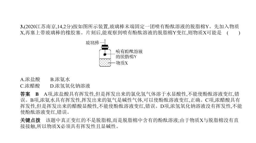 2021年化学中考复习河南专用 专题五　常见的酸和碱课件(92张PPT)