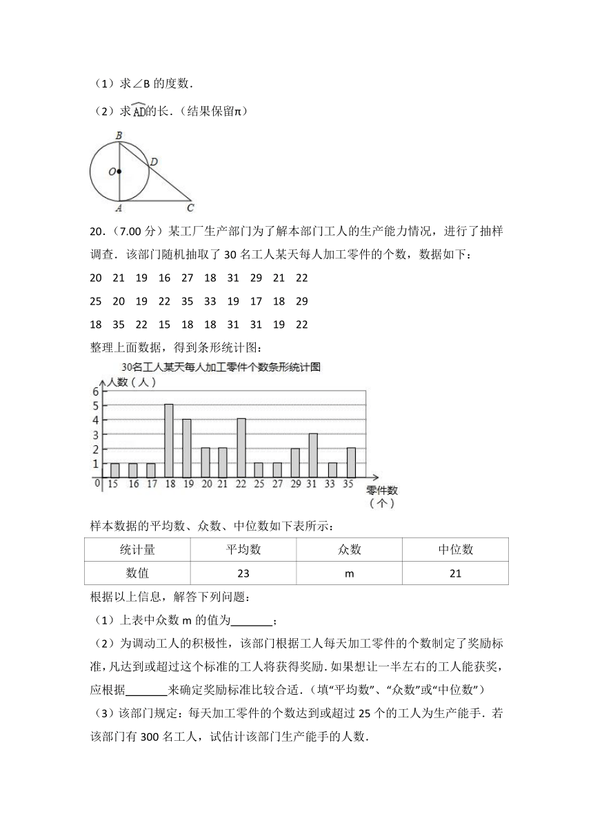 2018年吉林省长春市中考数学试卷（word解析版）