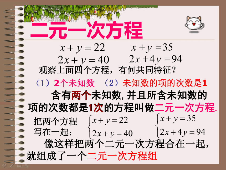 8.1二元一次方程组课件（共29张PPT）