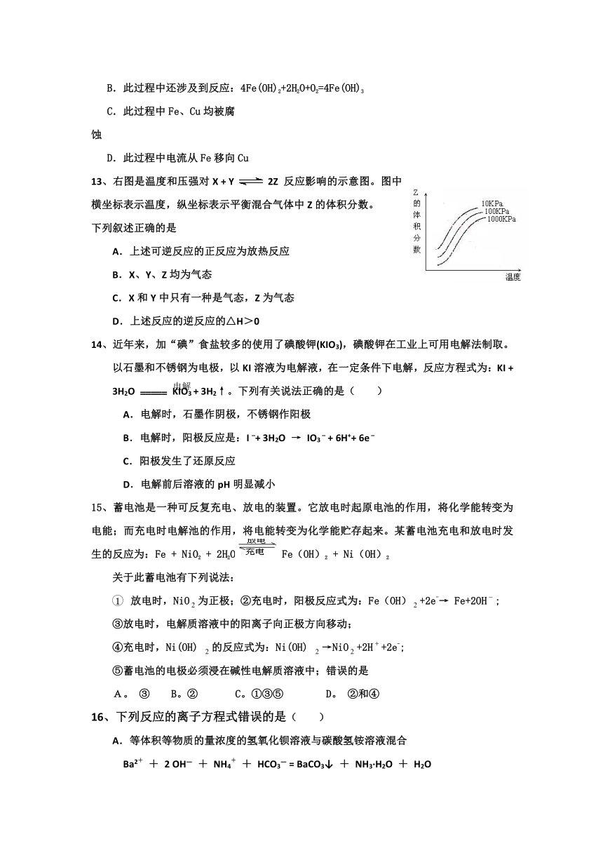 山东省济南外国语学校08-09学年高二下学期质检（化学）