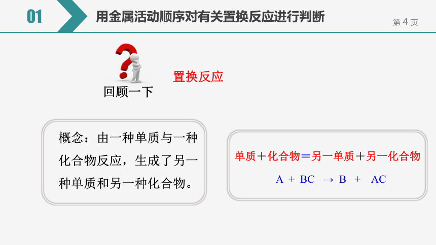 【备考2022】中考化学一轮复习微专题课件  139能用金属活动性顺序对有关置换反应进行判断（14张ppt）