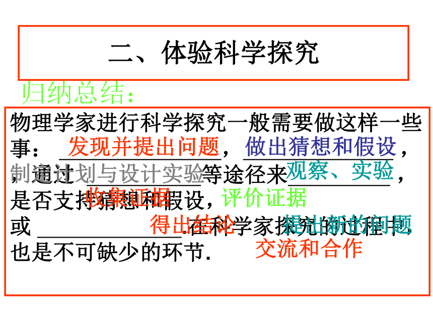 体验科学探究