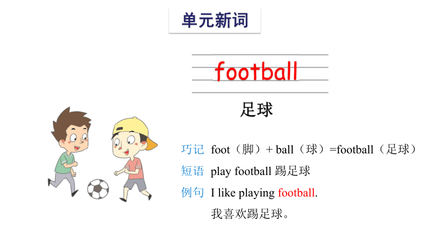 Module 3 Unit 1 I like football 课件(共20张PPT)