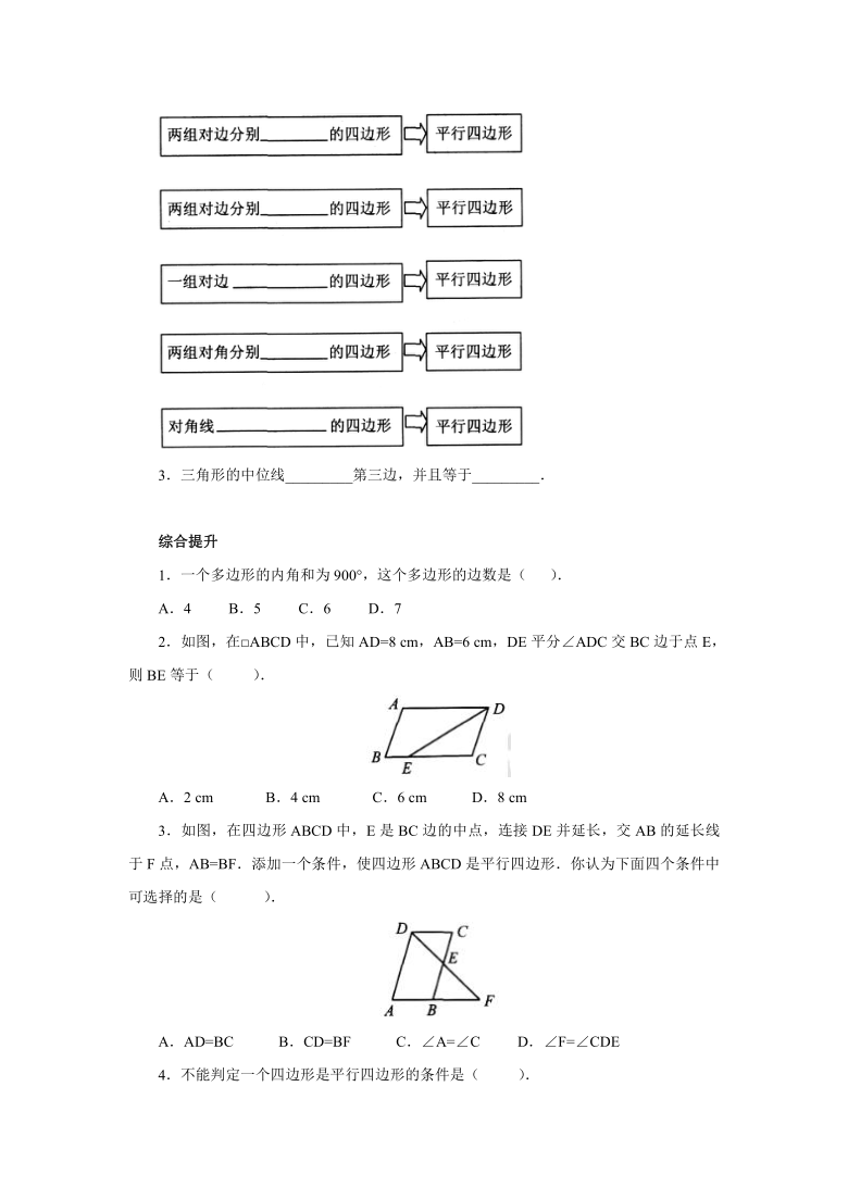 2021年中考一轮复习第14讲：多边形和平行四边形专项训练（Word版 含答案）