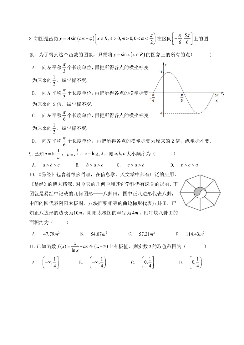 陕西省渭南市大荔高中2021届高三第二次质量检测数学（理）试题 Word版含答案