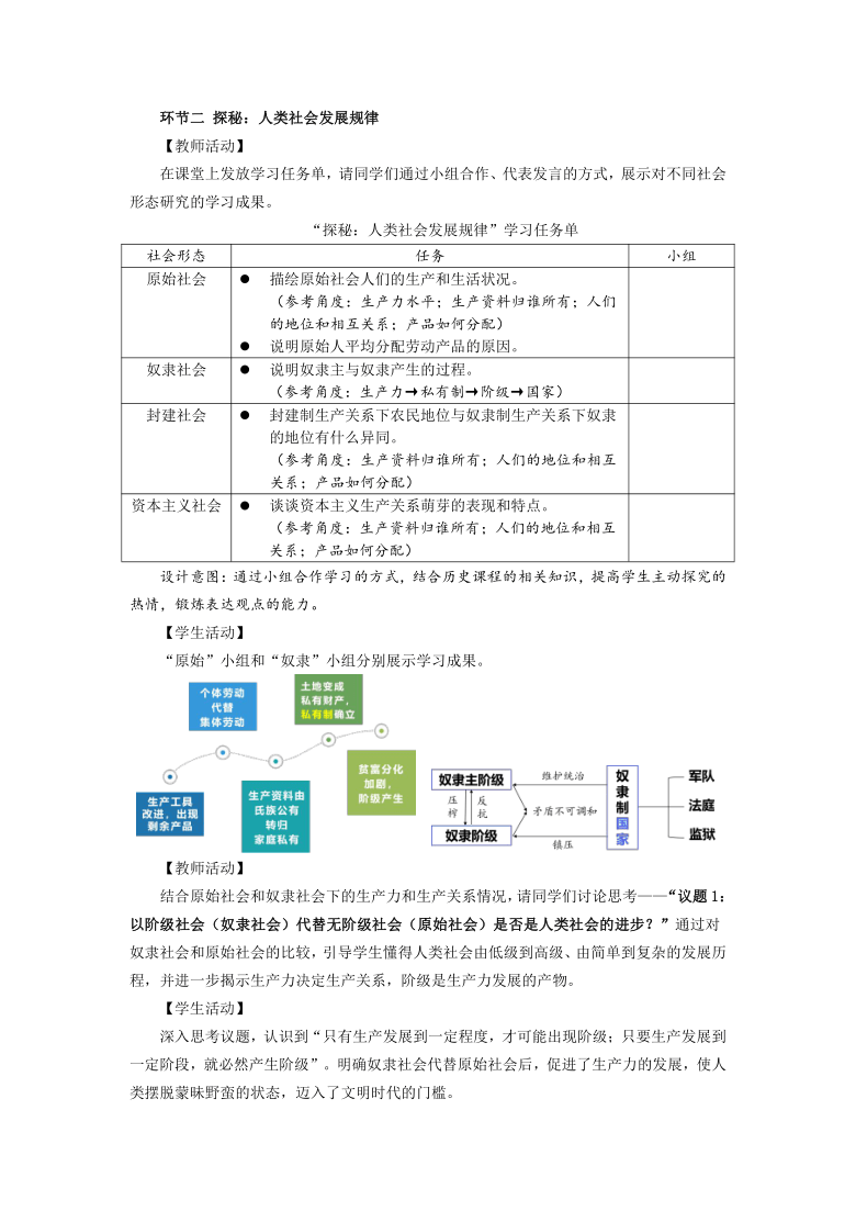 高中思想政治统编版必修1中国特色社会主义11原始社会的解体和阶级