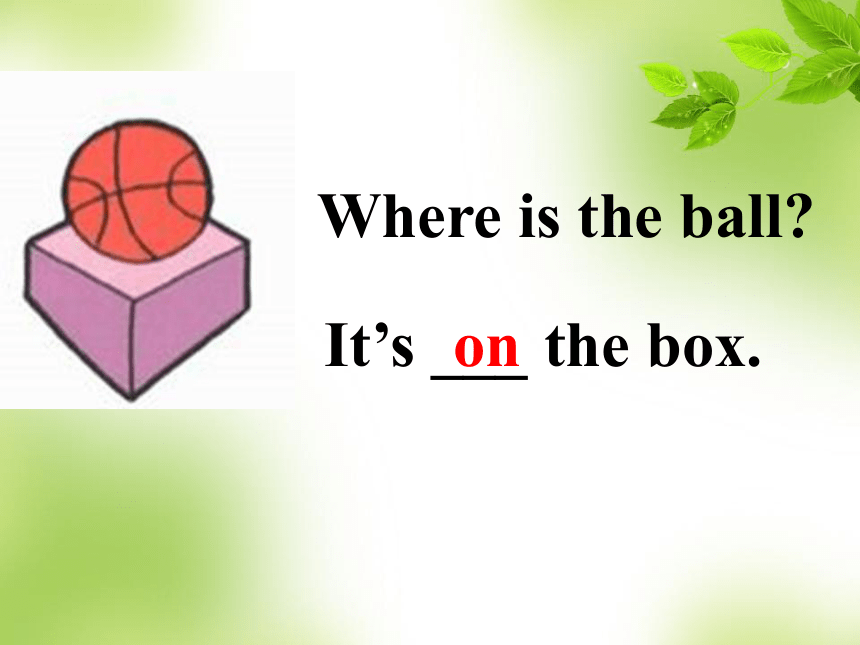 Lesson 8 It’s in the box 课件