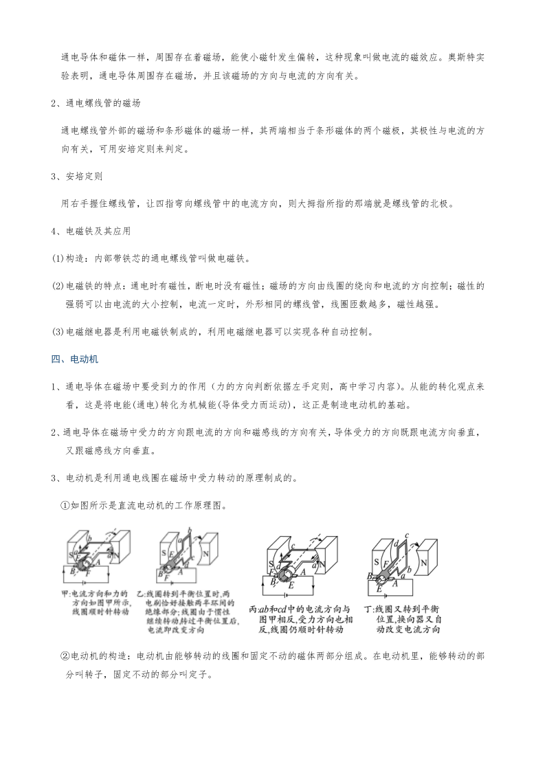 微专题19  电与磁—（疑难解读+解题技巧）2021届九年级物理中考复习（优等生）专题讲义（word含答案）