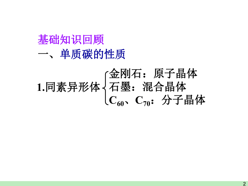 黑龙江省虎林市高级中学化学课件4.1 碳、硅及其化合物