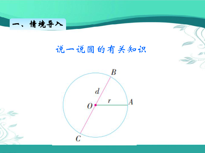 苏教版数学五年级下册六.2扇形（课件23张ppt)